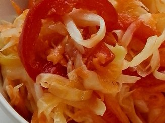 Салат с капустой "Пестренький"