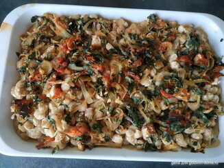 Гигандес плаки (крупная белая фасоль в духовке)