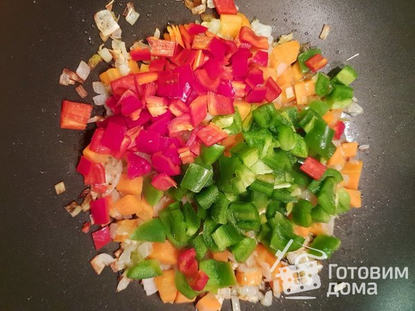 Рис с овощами  и морепродуктами фото к рецепту 4