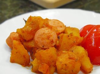 Рагу с картофелем и сосисками