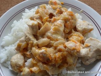 Курочка в сырном соусе