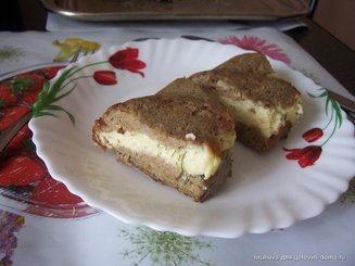 Кекс печеночно-сырный