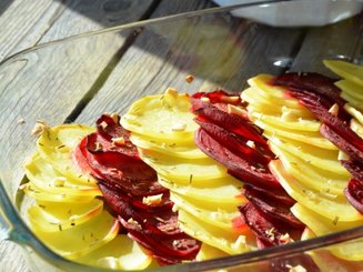 Гарнир из картофеля и свеклы