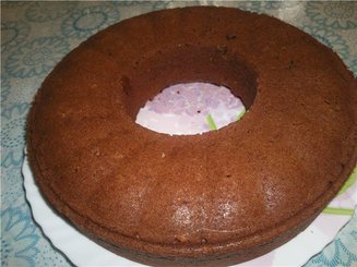 Шоколадно-яблочный пирог