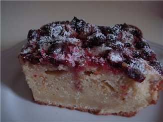 Апельсиновый кекс с клюквой