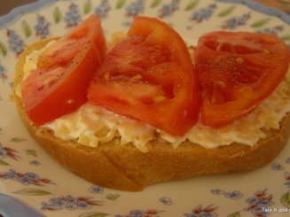 Потапцы с помидорами
