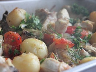 Оджахури из курицы по-грузински