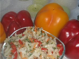 Салат с капустой "Пестренький"