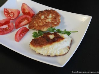 Куриные котлеты с творогом