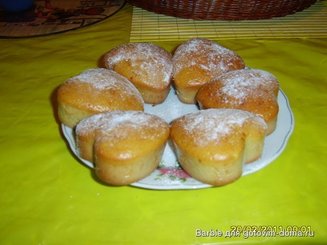 маффины с персиками