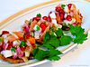 Салат из семги с яблоком и гранатом