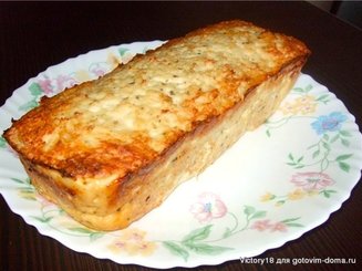 Сочный хлеб из куриного фарша