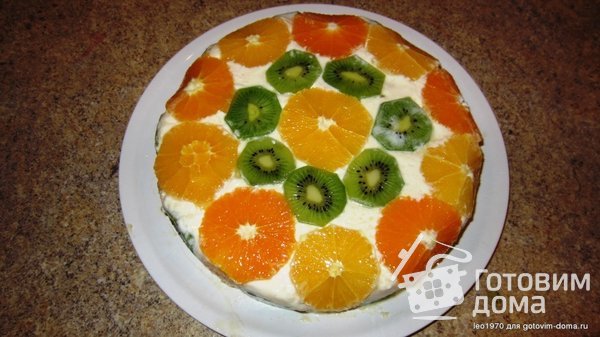 Перевернутый апельсиновый торт фото к рецепту 34