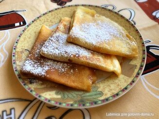 Блинчики с корицей и сахаром