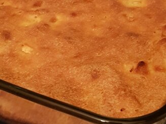 Творожно-яблочная запеканка с рисовой мукой