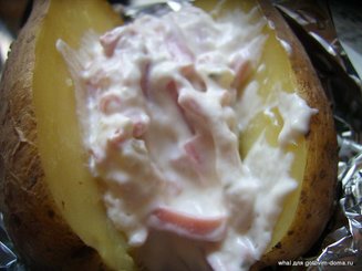 Запеченая картошка с начинкой