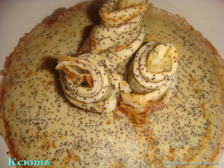 Французские маковые блинчики