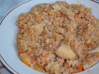 Пшеничная каша с курицей