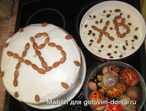 Кулич на сливках и царская пасха