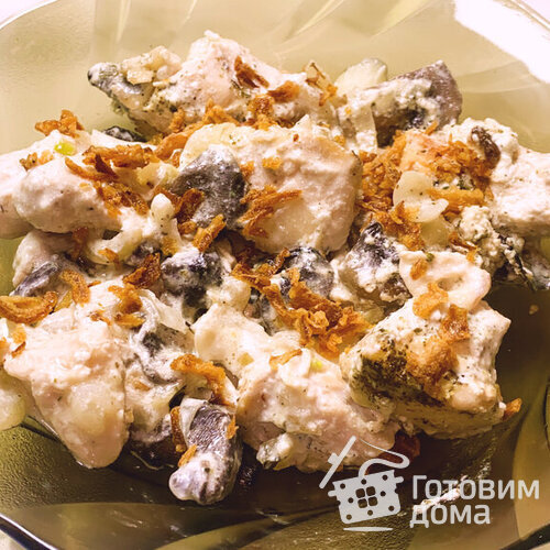 Фрикасе из Курицы с Шампиньонами
