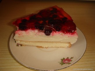 Нежный сливочно-творожный торт