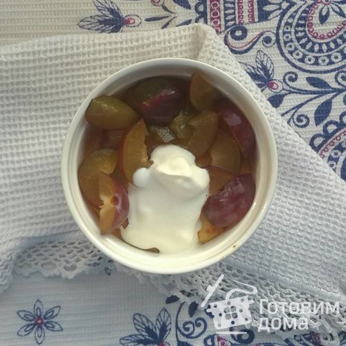 Запеканка с творогом и кукурузной мукой