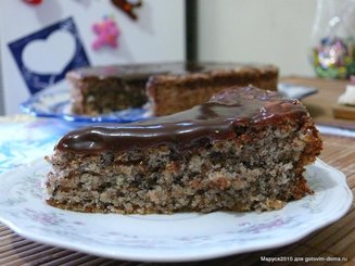 Быстрый ореховый кекс из 3 составляющих