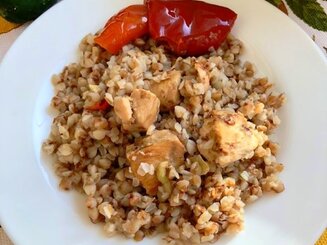 Гречка с мясом по-купечески