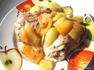 Курица с перцем по романски