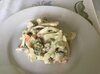 "Царский"салат с кальмаром и креветками