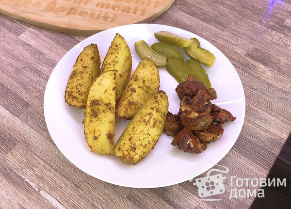 Картошка с грибами в духовке фото к рецепту 8