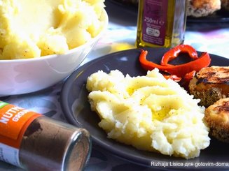 Картофельное пюре с оливковым маслом и мускатным орехом