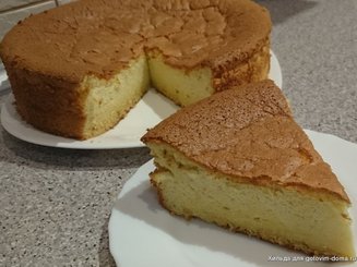 Апельсиновый шифоновый бисквит