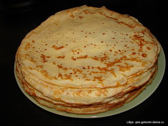 Блины на минералке