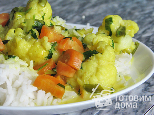 Весенние овощи в соусе карри фото к рецепту 1