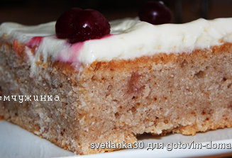 Мягкий пипаркоок со сливочной глазурью