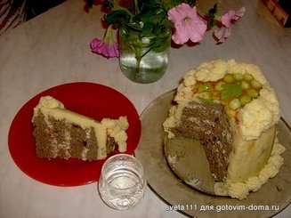 Торт мясной