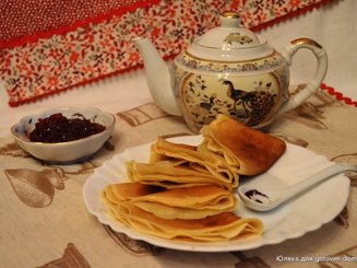 Кружевные блины на желтках