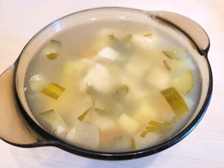 Ленивый рассольник с булгуром (рисом)