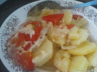 "Без хлопот" рыба и картофель
