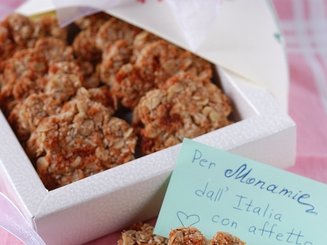 Кокосовое и миндальное овсяное печенье