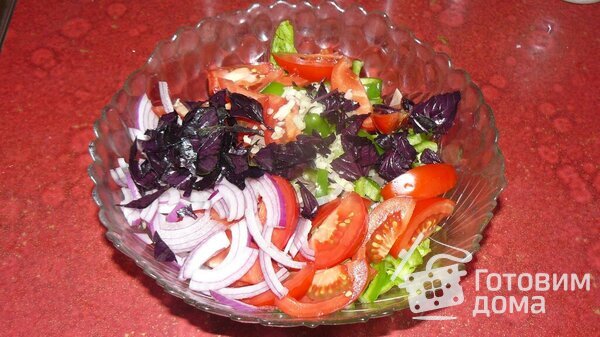 Летний салат с желудками фото к рецепту 4