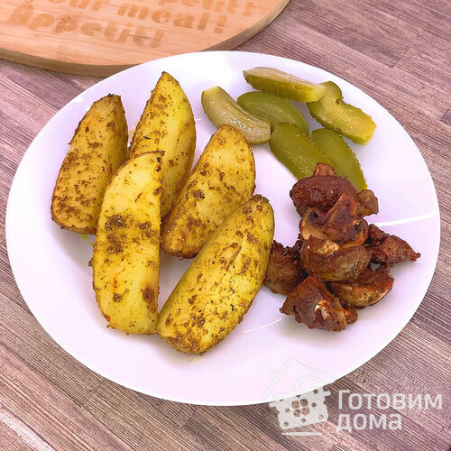 Картошка с грибами в духовке