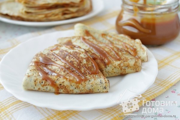 Кукурузные блины с маком фото к рецепту 1