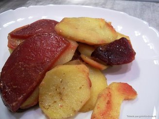 Гарнир из картофеля и свеклы