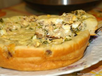 Быстрый пирог из рыбы