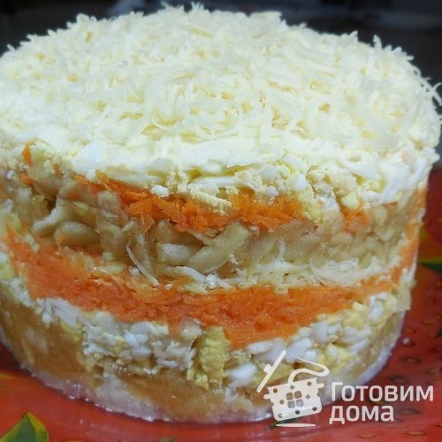 Весенний слоеный салат