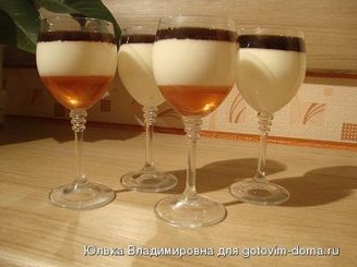 Панна котта с амаретто и эспрессо