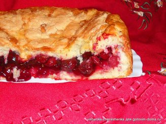 Баскский вишневый пирог