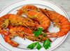 La gamba roja-большая Креветка на гриле
